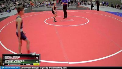 70 lbs Cons. Round 3 - Easton Cearns, Hermiston Wrestling vs Jameson Landwehr, Astoria Youth Wrestling