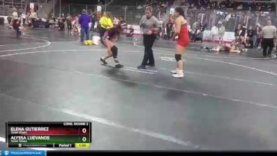 138 lbs Cons. Round 2 - Elena Gutierrez, Team Texas vs Alyssa Luevanos, Team Texas