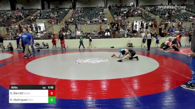 90 lbs Consolation - Steve Barrett, Roundtree Wrestling Academy vs Kalob Rodriguez, Richmond Hill Wrestling Club