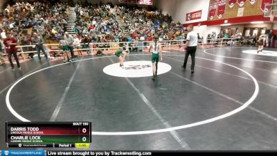 77 lbs Quarterfinal - Darris Todd, Lincoln Middle School vs Charlie Lock, Lander Middle School