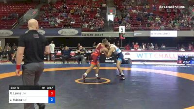 74 lbs Quarterfinal - Richie Lewis, Lehigh Valley Wrestling Club vs Logan Massa, Cliff Keen Wrestling Club