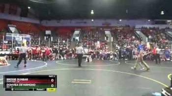 92 lbs Round 2 (4 Team) - Brodie Dunbar, Hartland vs Donviea Deyarmond, Ida