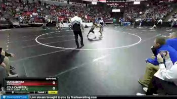 D3-113 lbs Semifinal - Ian Radintz, Glenwood City vs Co`Ji Campbell, Ken. St. Joseph Cath. Ac.