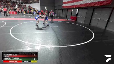 125 lbs Champ. Round 1 - Kendell Klug, Merrill vs Gracey O`Brien, New Lisbon Youth Wrestling