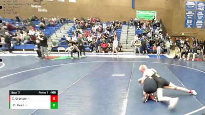 142 lbs Cons. Round 1 - Ohen Read, Timpanogos Wrestling vs Xander Granger, Wasatch