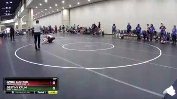 120 lbs Round 8 (10 Team) - Destiny Krum, Iowa T-Wrecks vs Ambie Custard, Nebraska Tidal Wave