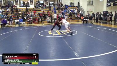 167 lbs Semifinal - Anerson Smith, American Christian Academy vs Zach Walker, Dothan HS