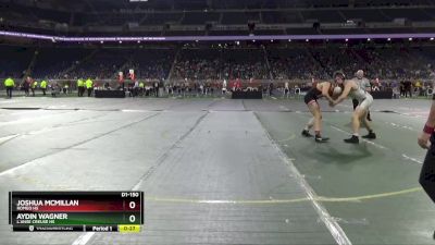 D1-150 lbs 7th Place Match - Joshua McMillan, Romeo HS vs Aydin Wagner, L`Anse Creuse HS