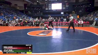 110 lbs Cons. Round 3 - Kyley Bair, Peoria (Richwoods) vs Nina Hamm, Flossmoor (Homewood-F.)