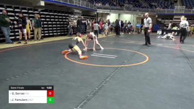 100 lbs Semifinal - Olympic Serrao, Fox Chapel vs Jack Famularo, Easton