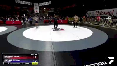 65 lbs Quarterfinal - Matthias Valdez, California vs Enrique Zavala, California