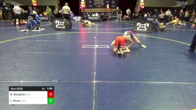 92 lbs Round Of 32 - Dylan Baughan, Unionville vs Logan Moss, Forest Hills