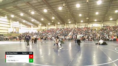 95 lbs 5th Place Match - Slone Hardy, Payson Pride Wrestling vs Porter Dahl, Millard Eagles