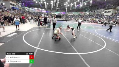 105 lbs Round Of 32 - Jackson McCabe, Nucla vs Rylon Simpson, Highland Middle School