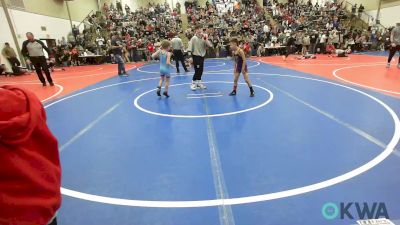 52 lbs Round Of 16 - Anders Gilbreath, Vian Wrestling Club vs Kaydin Boggess, Collinsville Cardinal Youth Wrestling