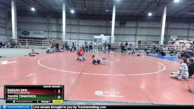 58 lbs Champ. Round 1 - Raegan Sims, Idaho Gold Wrestling vs Taiven Crnkovich, Kuna Klub