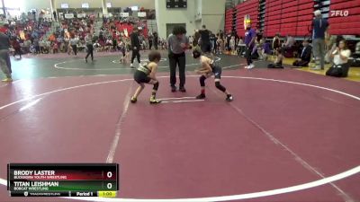 65 lbs Cons. Round 2 - Titan Leishman, Bobcat Wrestling vs Brody Laster, Buckhorn Youth Wrestling