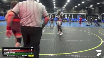 195 lbs Round 7 (8 Team) - Bernard Harrison, Mi Mafia White vs Justin Wood, BadBass