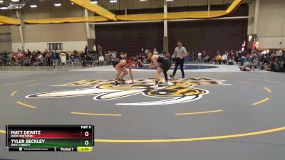 149 lbs Cons. Round 2 - Tyler Beckley, West Liberty vs Matt Dewitz, Ohio Northern