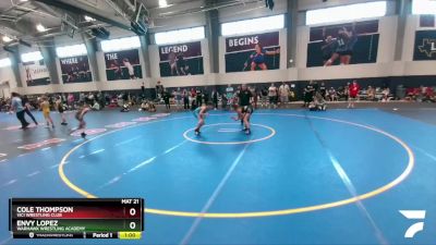 95 lbs Round 2 - Envy Lopez, Warhawk Wrestling Academy vs Cole Thompson, Vici Wrestling Club