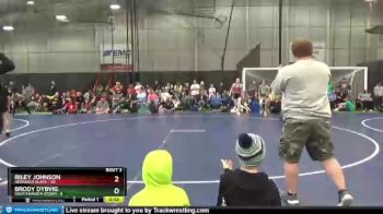 135 lbs Quarterfinals (8 Team) - Riley Johnson, Nebraska Black vs Brody Dybvig, South Dakota Storm