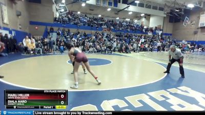 125lbs 5th Place Match - Diala Haro, Everett (Girls) vs Marli Miller, White River (Girls)