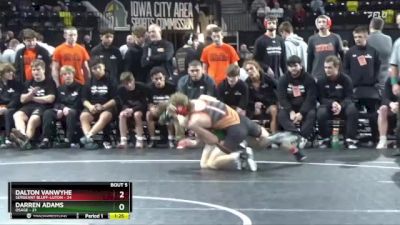 144 lbs Semis - Darren Adams, Osage vs Dalton VanWyhe, Sergeant Bluff-Luton