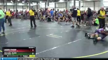 96 lbs Round 4 (6 Team) - Jaiden Finger, Untouchables Black vs Michael Klein, Steel Valley