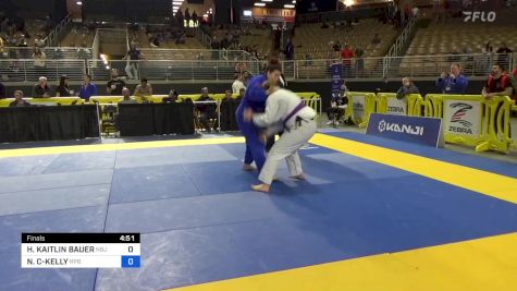 HANNAH KAITLIN BAUER vs NINA THERESE CUTRO-KELLY 2024 Pan Jiu Jitsu IBJJF Championship
