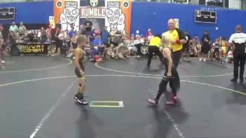 47 lbs Semis & 1st Wrestleback (8 Team) - Spencer Mattson, Funky Fire vs Braxton Thompson, ARES Black