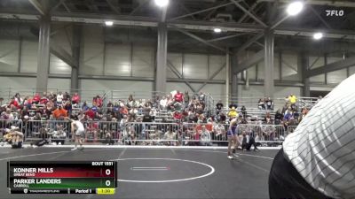 85 lbs Semifinal - Parker Landers, Carroll vs Konner Mills, Great Bend