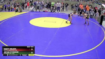 55 lbs Quarterfinal - Brynn O`Connor, Hi Desert Mat Club vs Dusty Wilson, Dayton Wrestling Club