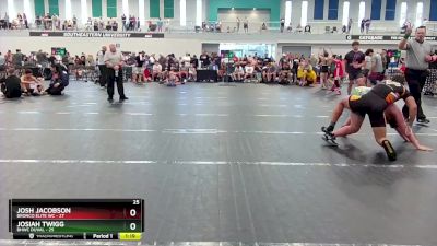 165 lbs Round 3 (4 Team) - Josh Jacobson, Bronco Elite WC vs Josiah Twigg, BHWC Duval