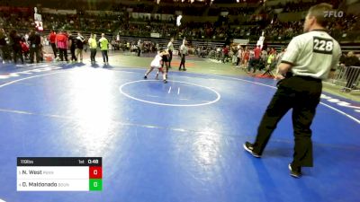 119 lbs Quarterfinal - Nyhla West, Penns Grove vs Delmy Maldonado, Bound Brook Community Middle School