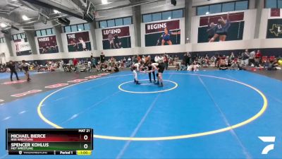 157 lbs Cons. Round 1 - Michael Bierce, Rise Wrestling vs Spencer Kohlus, MGT Wrestling