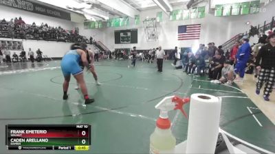 215 lbs Semifinal - Caden Arellano, Damien vs Frank Emeterio, Walnut