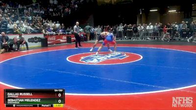 5A-150 lbs 1st Place Match - Sebastian Melendez (Greenbrier) vs Dallas Russell (Jefferson)