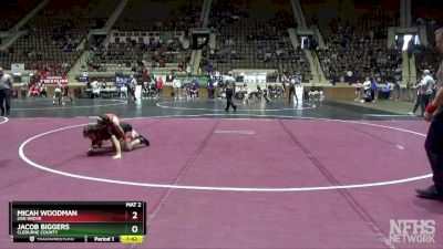 1A-4A 106 3rd Place Match - Jacob Biggers, Cleburne County vs Micah Woodman, Oak Grove