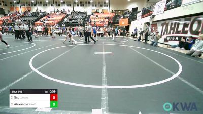 88 lbs Consolation - Cayden Scott, R.A.W. vs Corbin Alexander, Broken Arrow Wrestling Club