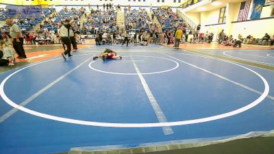 49 lbs Consi Of 8 #1 - Kyson Overholser, Warrior Wrestling Club vs Christopher Sund, Black Fox Wrestling Club