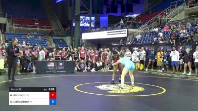 138 lbs Rnd Of 16 - Allyssa Johnson, North Dakota vs Alissa Caltagirone, Michigan