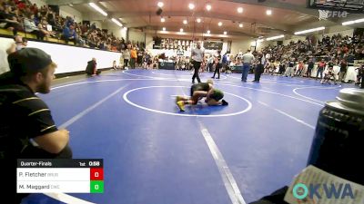 64 lbs Quarterfinal - Pattrick Fletcher, Brushy Wrestling Club vs Mason Maggard, Claremore Wrestling Club