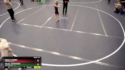 56 lbs Finals (8 Team) - Miles Artmann, New Prague vs Wiley Derby, Northfield