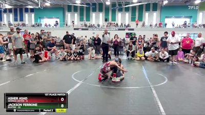 72 lbs Finals (8 Team) - Jackson Ferrone, Buxton vs Asher Asad, Georgia United