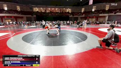 150 lbs Cons. Round 2 - Jake Fredrickson, Poteau High School Wrestling vs Davin Schondel, Oklahoma