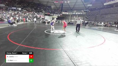 2A 113 lbs Champ. Round 1 - Talin Kerr, Anacortes vs Andre Lewis, Washington