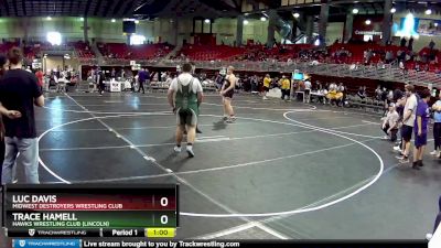 275 lbs 2nd Place Match - Luc Davis, Midwest Destroyers Wrestling Club vs Trace Hamell, Hawks Wrestling Club (Lincoln)