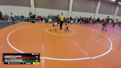 53 lbs Round 3 - Augustus Adams, Spartan Mat Club vs Mills Kjeldgaard, Lake Highlands Club Wrestling