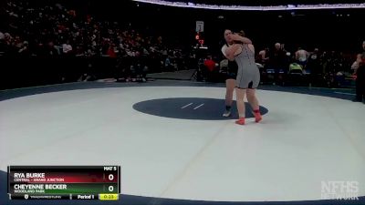 235 lbs Cons. Round 2 - Rya Burke, Central - Grand Junction vs Cheyenne Becker, Woodland Park