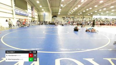 120 lbs Rr Rnd 1 - Nolan Hardeman, BoomRanch vs George Marinopoulos, Windy City Winds